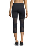 Aileen 3/4-Length Compression Tights, Black 