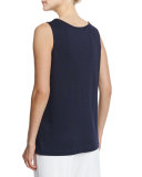 Scoop-Neck Cotton Interlock Tunic/Tank 