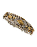 Myrmidones Men's Filigree Link ID Bracelet