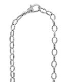 Sterling Silver Love Knot Station Necklace, 34"