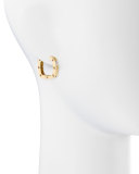 18k Yellow Gold Pois Moi Square Earrings with Diamonds