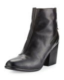 Viva Leather Bootie, Nero