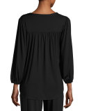 Mathilde Tie-Neck Jersey Top 