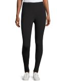 Sport Scuba Zip-Cuff Leggings, Black