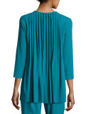 Pleated-Back 3/4-Sleeve Tunic, Bay