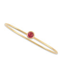 18k Yellow Gold Small Stacking Baubles Bracelet, Rubelite