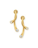 18k Two-Piece Earrings with Diamonds
