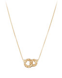 Belmont Extra-Small 18K Yellow Gold Double-Link Necklace with Diamonds
