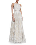 Carter Flared Embroidered Ball Skirt 