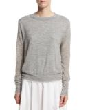 Raw-Edge Cashmere Sweater