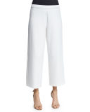 Easy Wide-Leg Ankle Pants