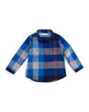 Camber Twill Check Shirt, Size 3M-3Y