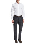 Benson Small Check Flannel Trousers