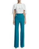 Tuffni High-Waist Wide-Leg Sailor Pants, Bay