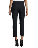 Cropped Stretch Leggings, Midnight