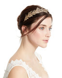 Arielle Crystal Leaf Headband