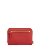 Saffiano iPhone Wristlet Wallet, Red (Fuoco)