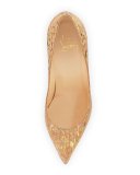 Pigalle Follies Cork 100mm Red Sole Pump