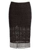 Oli Lace Slit Pencil Skirt