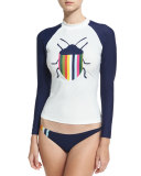 Soul Stripe Surf Shirt, White/Navy