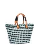 Bistro Cabas Small Straw Tote Bag