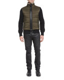Fyfield Quilted Shearling-Trim Vest