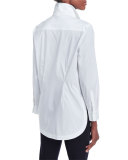 Long-Sleeve Button-Front Shirt, Plus Size  