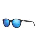 Men's Plimsoul Round Sunglasses, Black/Blue