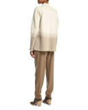 Barclay Relaxed Wool-Blend Pants, Cobblestone Melange