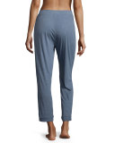 Shania Cotton Lounge Trouser, Heather Blue