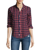 Barry Plaid Oxford Shirt, Red/Blue