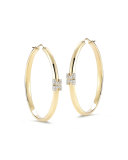 Metropolis Sol 18k Hoop Earrings with Diamonds