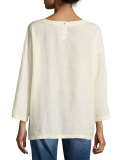 Organic Handkerchief Linen Tunic w/ Pockets