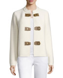Ross Buckle-Front Merino Cardigan