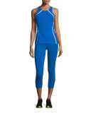 Studio Mesh-Panel Athletic Tank Top
