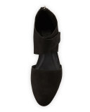 Caila Nubuck d'Orsay Flat, Black