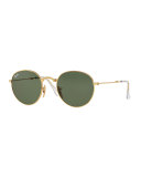 Round Etched Sunglasses