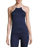 Performance High-Neck Tank Top, Ink