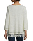 Annalie Fringe-Trim Sweater
