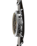 47mm Runwell Chrono Leather Watch, Gray