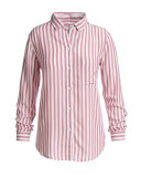 Aly Striped Oxford Shirt, Red/White