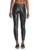 Lustrous Athletic Leggings, Gunmetal