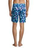Moon Jellies Swim Trunks, Blue