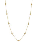 Diamond Roses By-the-Yard Necklace in 18K Gold