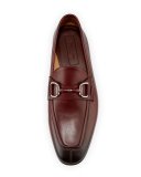 Leather Horsebit Loafer, Burgundy