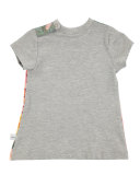 Corina Short-Sleeve Cat T-Shirt Dress, Size 3-24 Months