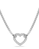 Valentine Hearts Diamond Station Necklace