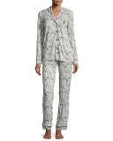 Bella Printed Jersey Pajama Set