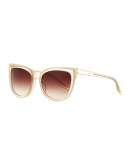 Winette Gradient Cat-Eye Sunglasses, Neutral
