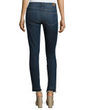 Verdugo Ankle Skinny Jeans with Undone Hem, Sandy